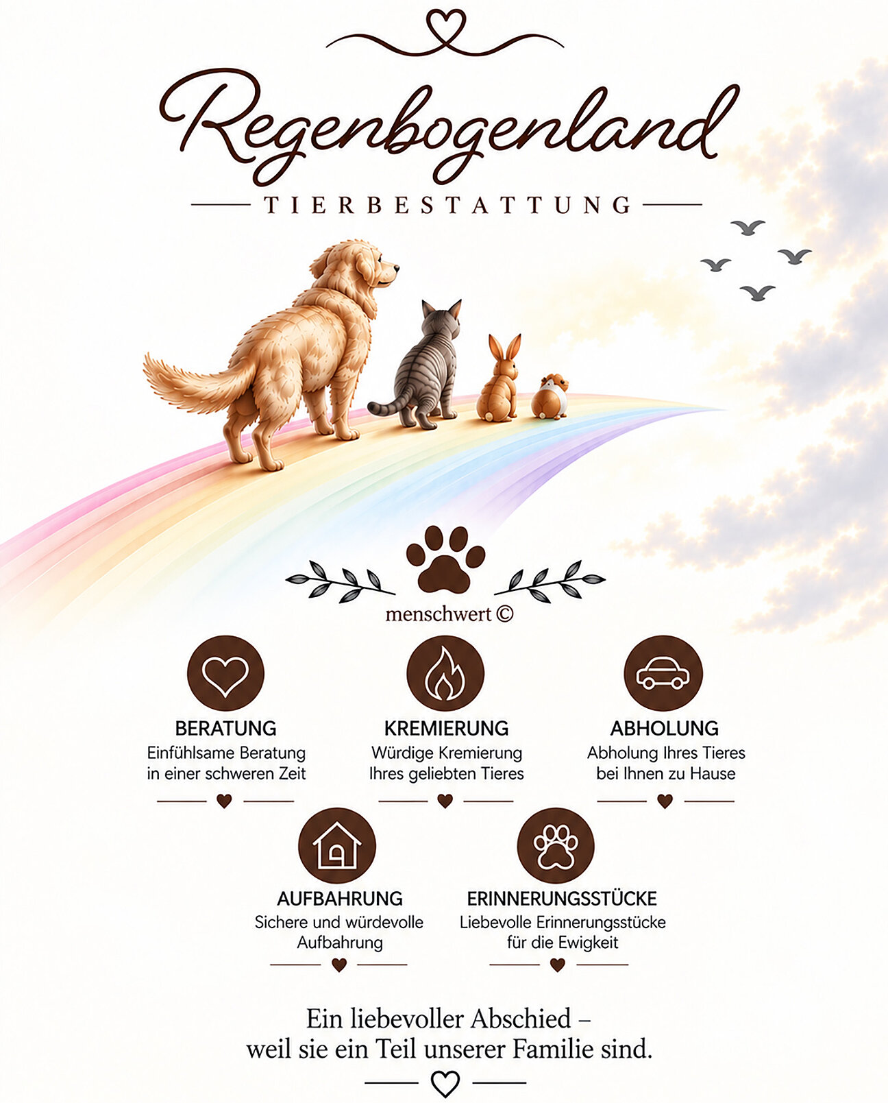 MenschWert - Regenbogenland - Tierbestattung
